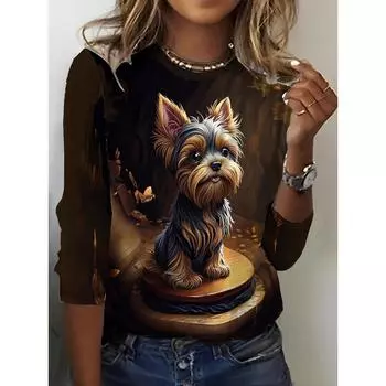 Собака на весну и летоЖенская одежда S