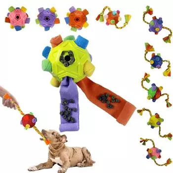 Собака нюхает мяч, нюхает лакомство, собирает пищу, головоломка, игрушка-кормушка, игрушка для тренировки носа One Size красный