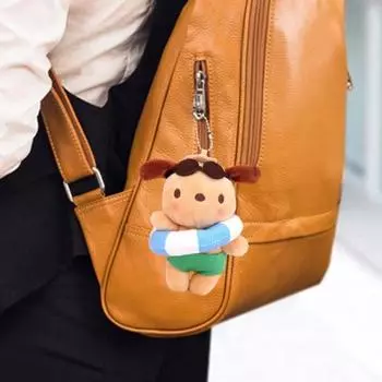 Собака плюшевые рюкзаки брелок игрушка гавайский плавательный круг подвеска со съемными хоботами мягкая игрушка кукла для девочек мальчиков подарок на день рождения синий