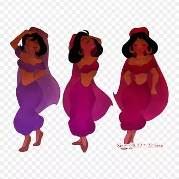 Собака Шахерезада рисунок утюгом на термопереносной печати виниловые нашивки наклейки для одежды DIY аппликации моющиеся нашивки