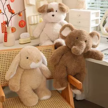 Собака Слон Кролик Плюшевые Игрушки Мягкие Игрушки Успокаивающие Животные Куклы Младенец Дети Мальчики Девочки Милые Подарки Сон Партнер Декор 45cm
