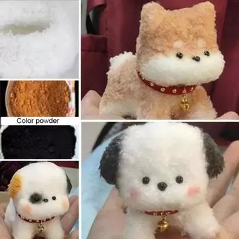 Собака Собака Плюшевая Твист Палочка Фетровая Полоска Плюшевая Шерсть Железная Проволока Нить Собака Плюшевая Железная Проволока Полоска Женщины A