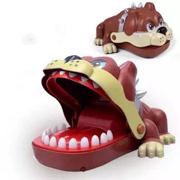 Собака Укус Палец Игра Шутка Новинка Смешная свирепая собака Игрушка игры для вечеринок Подарок Детям Ребенок Семья Шалость Создатель Сложные игрушки-вызовы