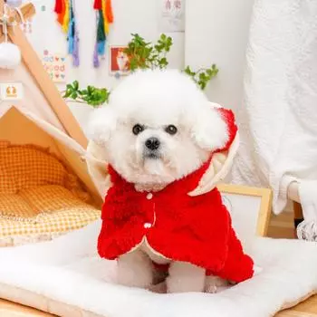 Собаки Осень Зима Цветы Согревают Их Рождественские Плащи Лучше, чем Плюшевые Медведи Маленькие Собаки Зима Ветрозащитный и Теплый S