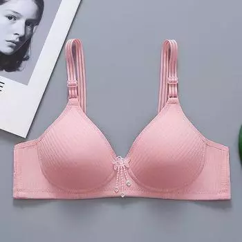 Соберите модель для мамы напрямую от производителя, поддержите мягкую тонкую формованную чашку, женские 3 ряда и 2 пуговицы, закройте подгрудный бюстгальтер 34/75B синий