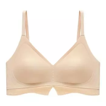 Соберите верхнюю поддержку, без стального кольца, большая грудь и маленькое нижнее белье, фиксированные высокие эластичные бретели, закрытый сбоку бюстгальтер с накладкой на грудь S чёрный