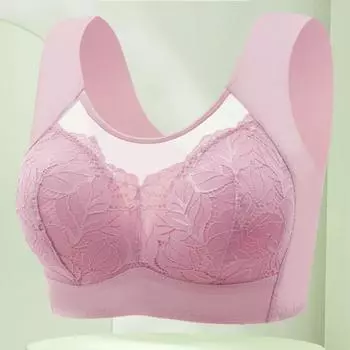 Соберите вторичную грудь, чтобы собрать тонкий стиль без провисания без стального кольца, регулируемый сексуальный бюстгальтер большого размера для женщин 80 чёрный