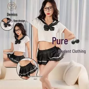 Соблазнительное нижнее белье в школьном стиле: Милая короткая юбка A129 Medium