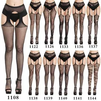 Соблазнительные чулки и колготки с открытым промежностным дизайном 1145