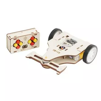 Собранная деревянная боевая машина с дистанционным управлением с вращающимся пильным диском, игровой набор