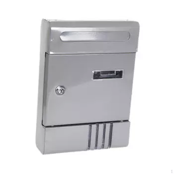 Собранный почтовый ящик для журналов, запираемый почтовый ящик, почтовый ящик для ворот, внешний серый