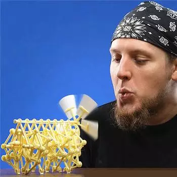 Собранный ветроэнергетический автомобиль, научное образование, ветровая техника, зверь, сделай сам, самосборные развивающие игрушки