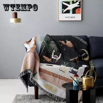 Собственный дизайн, скандинавское полотенце для дивана, полное покрытие, Ins Wind Sand Release, подушка для дивана, чехол для дивана, одно двойное одеяло 90*90cm