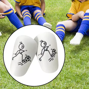 Футбольные щитки для защиты ног во время футбольных тренировок белый