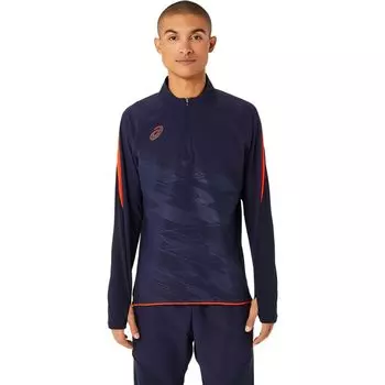 Soccer Wear Wind Barrier Half Zip Top 2101A296 Wind Barrier Half Zip Top L [ASICS] Men s