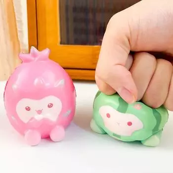 Сочная игрушка-медленный отскок в виде персика и банана Питайя Клубника Куиз Сенсорная игрушка Манго Игрушка-фиджет в подарок Mango