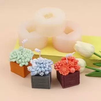 Сочная силиконовая форма, уникальная форма горшка, гладкая поверхность, мягкая текстура, форма для изготовления свечей своими руками из смолы D