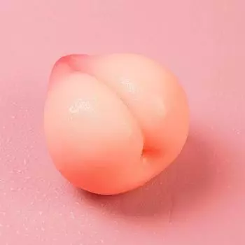 Сочный персиковый мягкий декомпрессионный мяч для сжатия и отпускания, декомпрессионный инструмент, имитация персика, силиконовая игрушка, подарочная игрушка ручной работы S