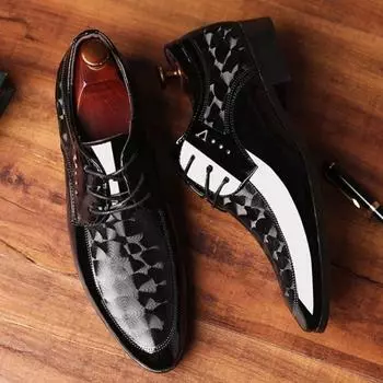 Социальная обувь Мужская Весна Осень Мужская официальная обувь Повседневная деловая обувь с острым носком Джентльменская дешевая распродажа Ликвидация Новый 38
