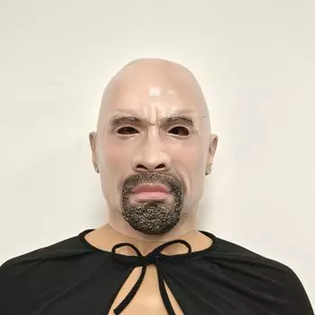 Социальный брат Лысый мужчина Латексная маска One size бежевый