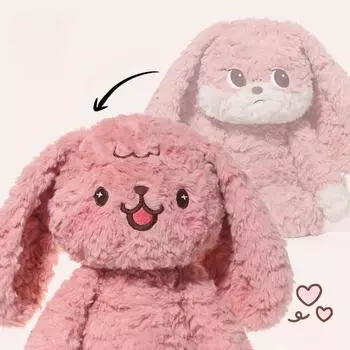 Социофобия Кролик Мягкая Игрушка Кукла-Флип Супер Мягкая Кукла Кролик Креативная Кукла 40cm