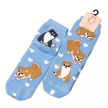 Socks Cotton Socks Shiba Blue [Pet Lovers] Women s Inu