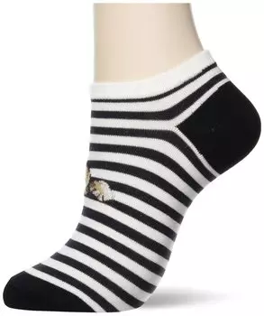 Socks PAUL JOE ACCESSOIRES A Swinging Nunet Pattern Sneaker Length Black 2325 [Atsugi] & Women s чёрный