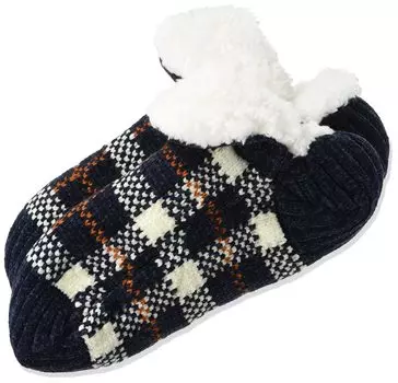 Socks Room Socks Back Boa Inner Marshmallow Touch Short Type Navy [Gunze] UCHI-COLLE Women s 23-25