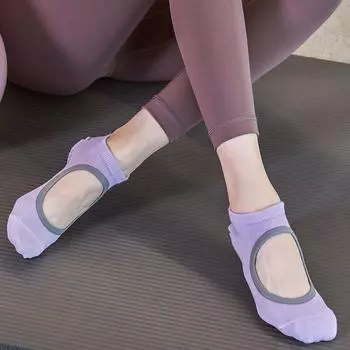 Socks Women s Five-Finger Dance Combed Cotton Yoga Socks 906 purple