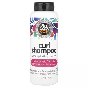 SoCozy, Kids, шампунь для вьющихся волос, ультраувлажняющее очищающее средство, 10,5 жидких унций (311 мл)