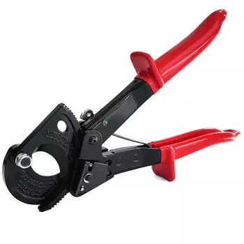 Socpuro Ratchet Cable Cutter Cutting Capacity Up to Aluminum Wire Copper Wire Cable Cutting Manual Wire Cutter Alloy Steel Blade Electrician Electric