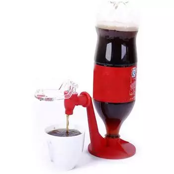 Soda Dispenser Coke Bottle Inverted Carbonated Beverage Upside Down Drinking Water Dispense Machine Home Party Pub Bar Drinkware