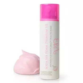 Soda Spa Foam VB 10000ppm 90 г 1 бутылка Газированная спа-пена Газированная упаковка Газированное средство для умывания лица Витамин B Розовый Увлажняющий уход Отшелушивающий уход Поры