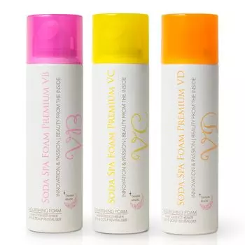 Soda Spa Foam VD2 Soda Spa Foam VC Soda Spa Foam VB Газированная спа-пена Газированная маска Газированное средство для умывания лица Витамин DC Коэнзим B Цветной