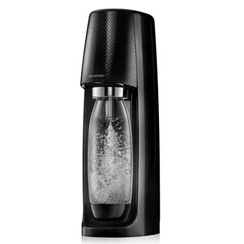 Soda Stream Spirit Starter Kit Black Комплект оборудования 60 л газа 1 бутылка Газогенератор Не требуется электропитание Не требуется картридж Тип газового баллона чёрный