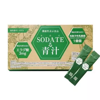 SODATE Ru Aojiru с функциональными утверждениями Эллаговая кислота Молочная кислота Дефицит питательных веществ и вес овощей Жир тела Нейтральный жир крови Висцеральный жир
