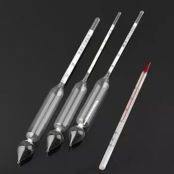 Содержание алкоголя 0–100%, 3 шт. Инструмент для измерения ареометра + термометр