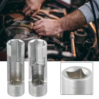 Содержимое упаковки болтов Шестигранное отверстие Съемная втулка Датчик кислорода Ключ Изготовлен из металла Мм Мм Соединение Подходит