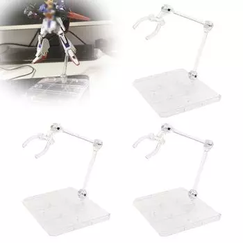 Содержит 3 пластиковые модели, подставка для фигурок, подставка для фигурок, подставка для демонстрации фигурок, изготовленная из пластика, пластиковая модель, подставка для фигурок, простая подставка