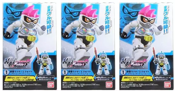 Sodo Kamen Rider STAGE1 Rider Action Gamer Level x 3 комплект тела Ramune Ex-Aid Kamen Ex-Aid 1 *Нет