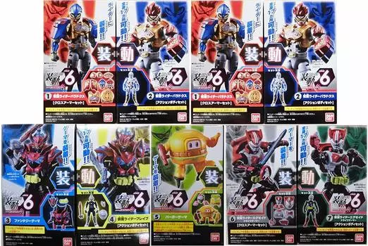 Sodo Kamen Rider STAGE6 7 типов 2 дубликата Ramune типа Fantasy Drive Ex-Aid + наборы. нет (2 Парадокс/Храбрый Геймер/Бургер Геймер/Бывший участник гуманитарной помощи)