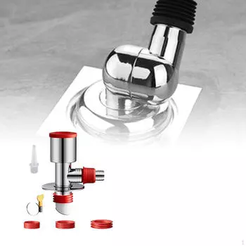 Соединение для слива в полу для стиральной машины, адаптер -T -ширинная труба -канализация Straight