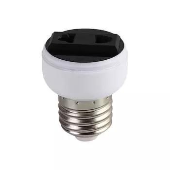 Соединитель цоколя лампы E27 с винтовым цоколем, 2-контактный штекер, адаптер для розетки, аксессуары для вилки США/ЕС белый