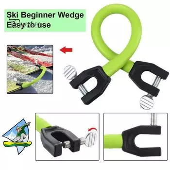 Соединитель для лыжного наконечника, лыжный клин, соединитель для сноуборда, помощь в обучении катанию на лыжах для начинающих и любителей катания на лыжах красный