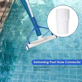 Соединитель для шланга для бассейна без запаха, пластиковый адаптер 38 мм для всасывающей трубы, инструмент для чистки бассейна, бытовые принадлежности белый