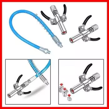 Соединитель для смазочного пистолета 10000 PSI NPTI/8, сопло для смазки высокого давления, масляный насос, автомобильный шприц, смазочный наконечник, аксессуары для ремонта, смазка A