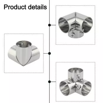 Соединитель для труб из нержавеющей стали, вешалка для одежды, фланец для сиденья, стойка для подвешивания одежды, фиксированная розетка, кронштейн для вешалки для одежды