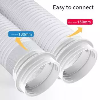 Соединитель для выхлопного шланга мобильного кондиционера 13/15 см, переходник для шланга, соединитель для выхлопной трубы охлаждения и отопления