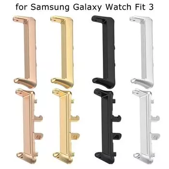 Соединитель из нержавеющей стали для Samsung Galaxy Watch Fit 3, аксессуары, адаптер для быстрой установки, ремешок на 18 мм для Samsung Fit3 for samsung galaxy fit 3 чёрный
