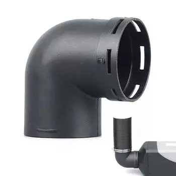 Соединитель коленчатого воздуховода 2,36/3 дюйма, 90-градусный соединитель воздуховода обогревателя, Г-образный, отлично подходит для парковочного автомобиля Eberspaecher